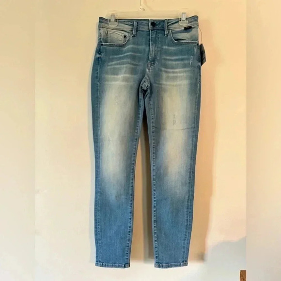 Mavi gold women’s size 27 high waisted skinny‎ jeans, distressed, NWT - Picture 1 of 12